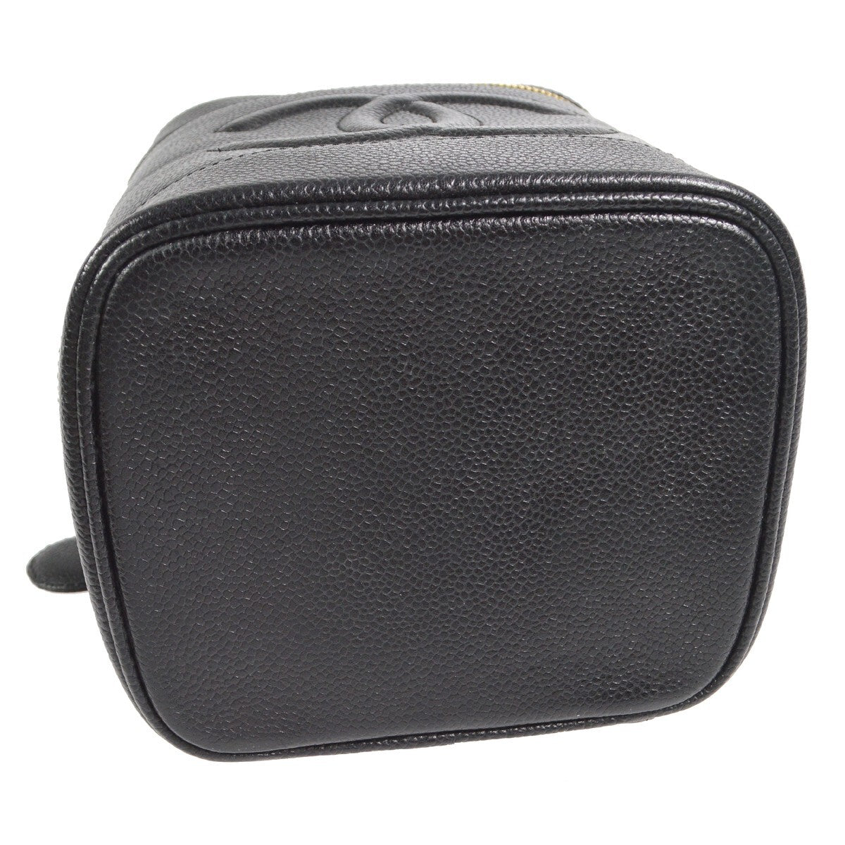 Chanel Black Calfskin Timeless Vanity Handbag