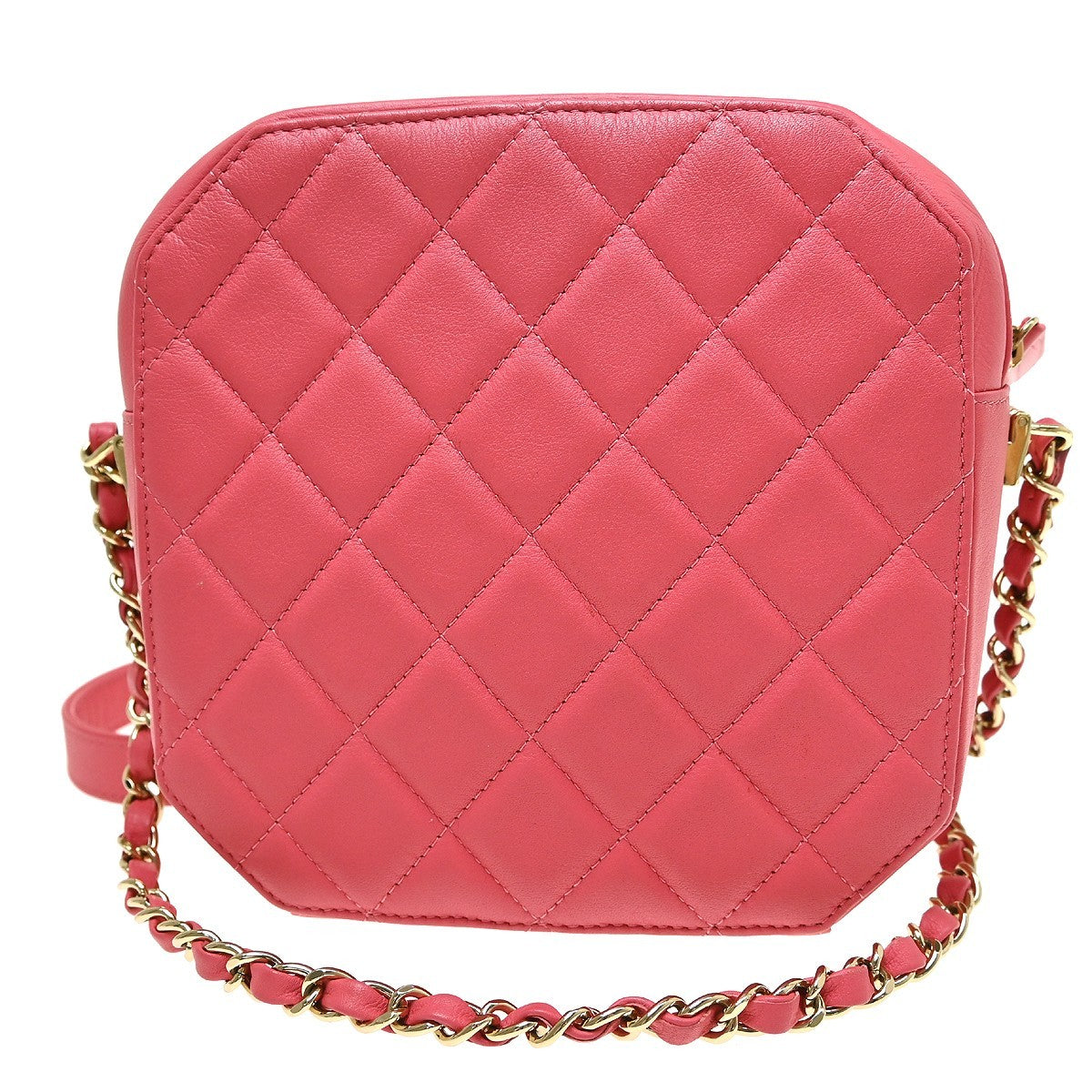 Chanel Pink Lambskin Camera Bag Mini