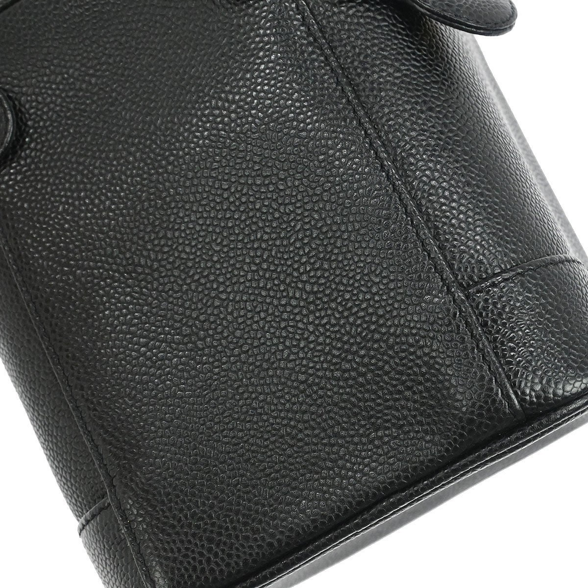 Chanel Black Calfskin Timeless Vanity Handbag