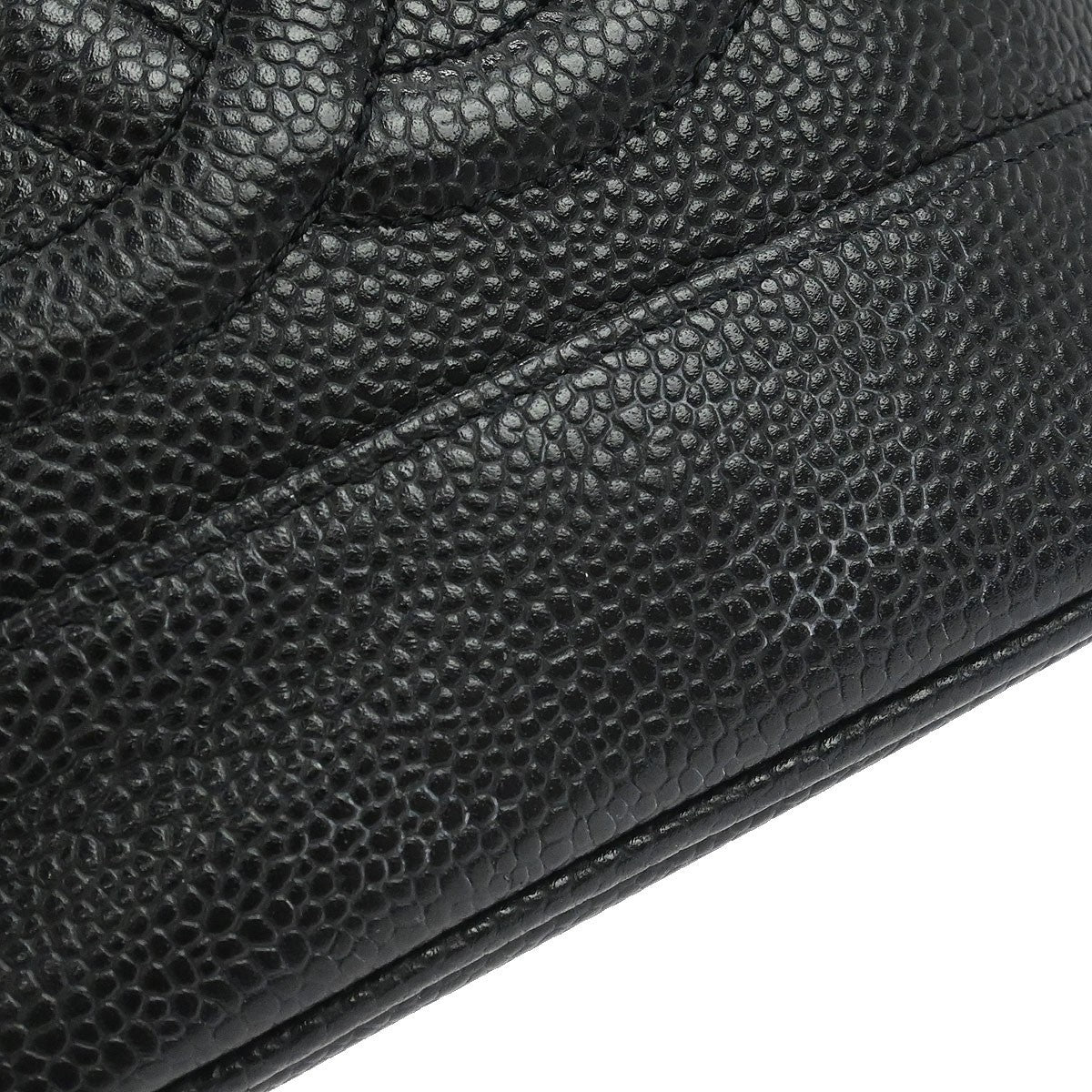Chanel Black Calfskin Timeless Vanity Handbag