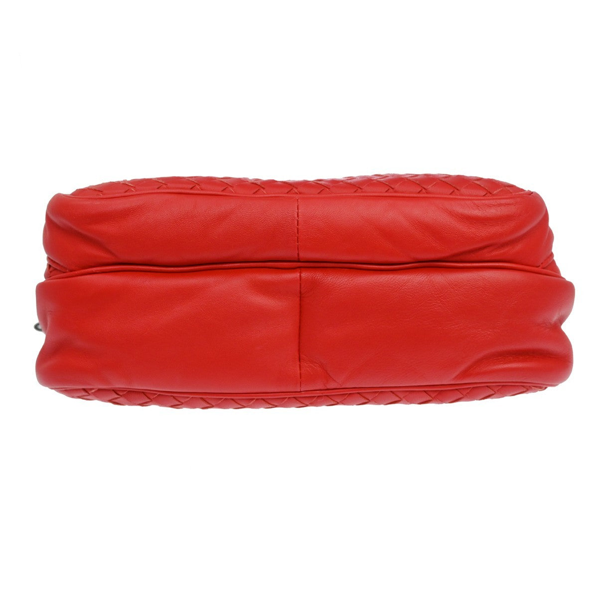 Bottega Veneta Red Intrecciato Shoulder Bag