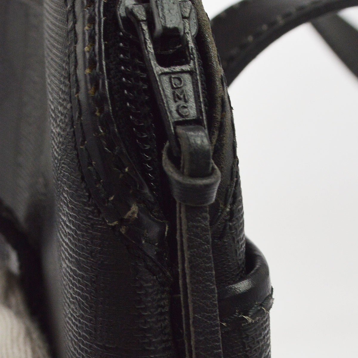 Christian Dior Black Leather Trotter Handbag