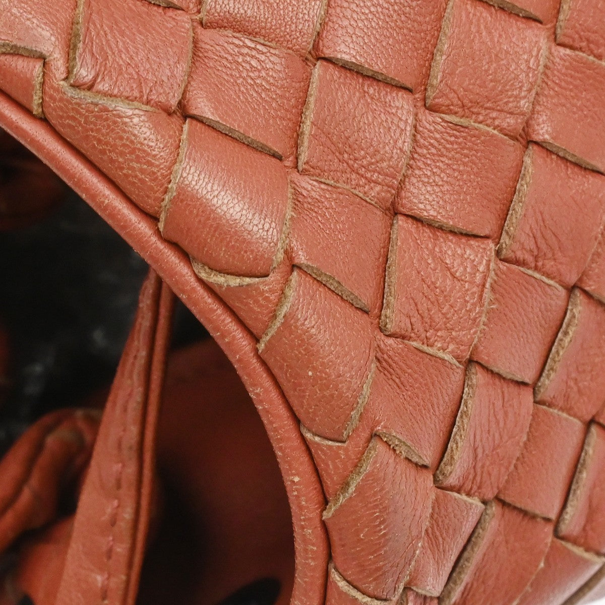Bottega Veneta Red Intrecciato Shoulder Bag