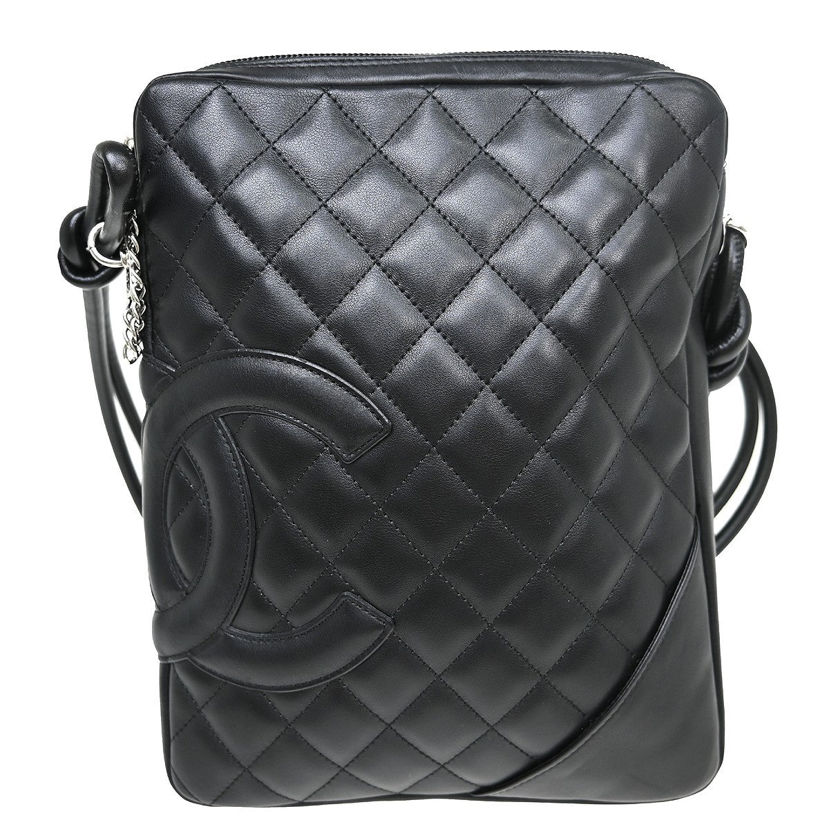 Chanel Black Calfskin Cambon Ligne Shoulder Bag