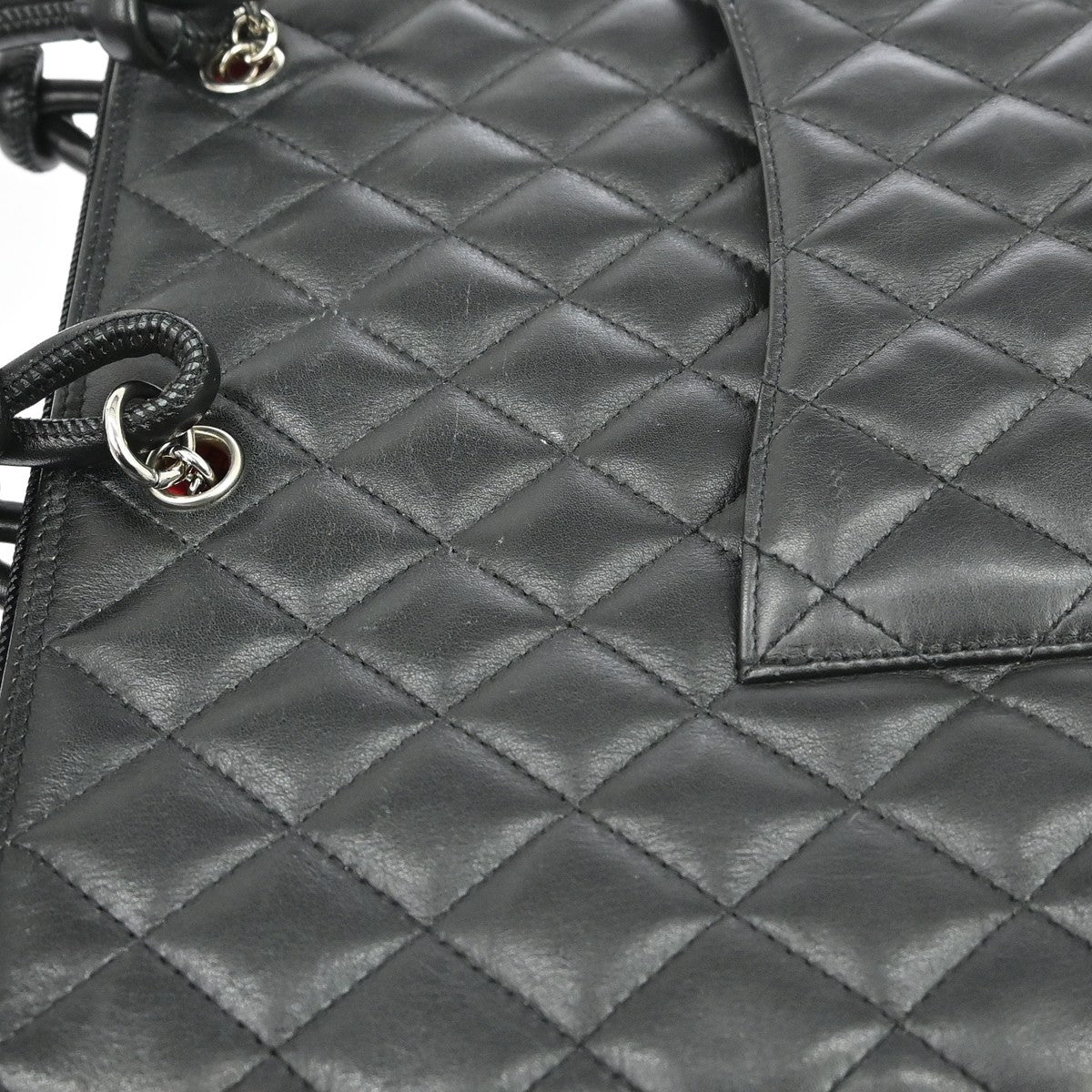 Chanel Black Calfskin Cambon Ligne Tote Handbag