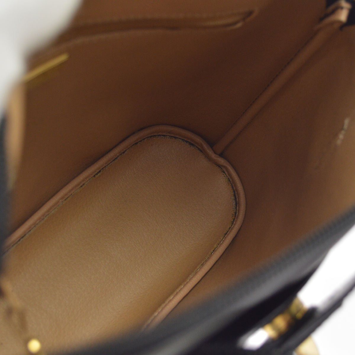 Christian Dior Black Leather Trotter Handbag