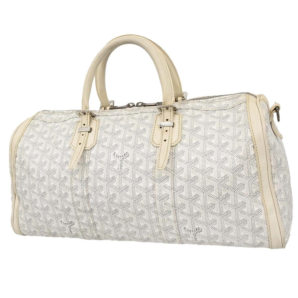 Goyard White Croisiere 40 Handbag