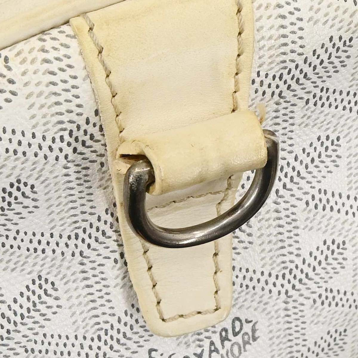 Goyard White Croisiere 40 Handbag