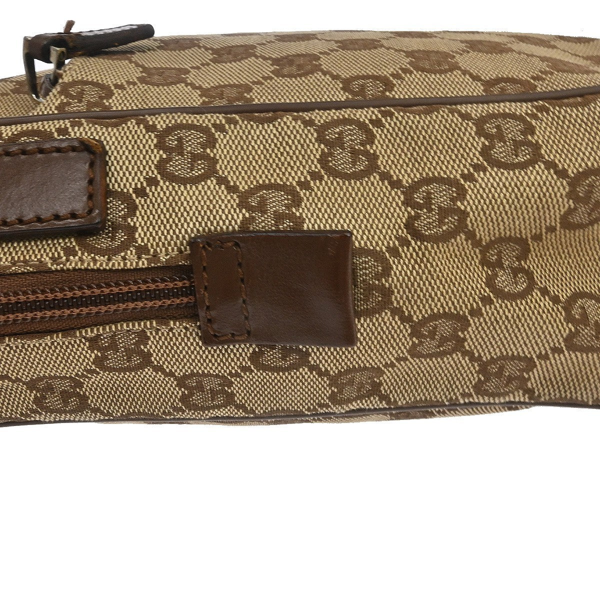 Gucci Beige Canvas GG Shoulder Bag