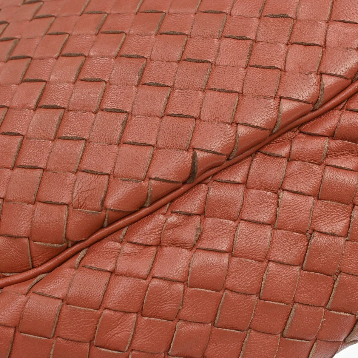 Bottega Veneta Red Intrecciato Shoulder Bag