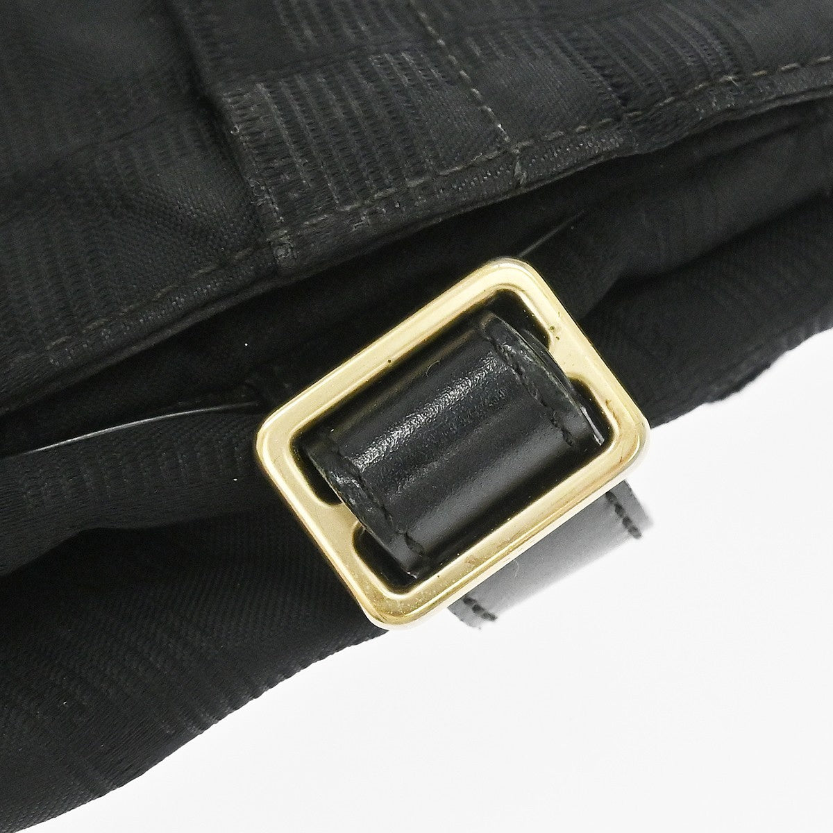 Chanel Black Jacquard Nylon Travel Line Shoulder Bag