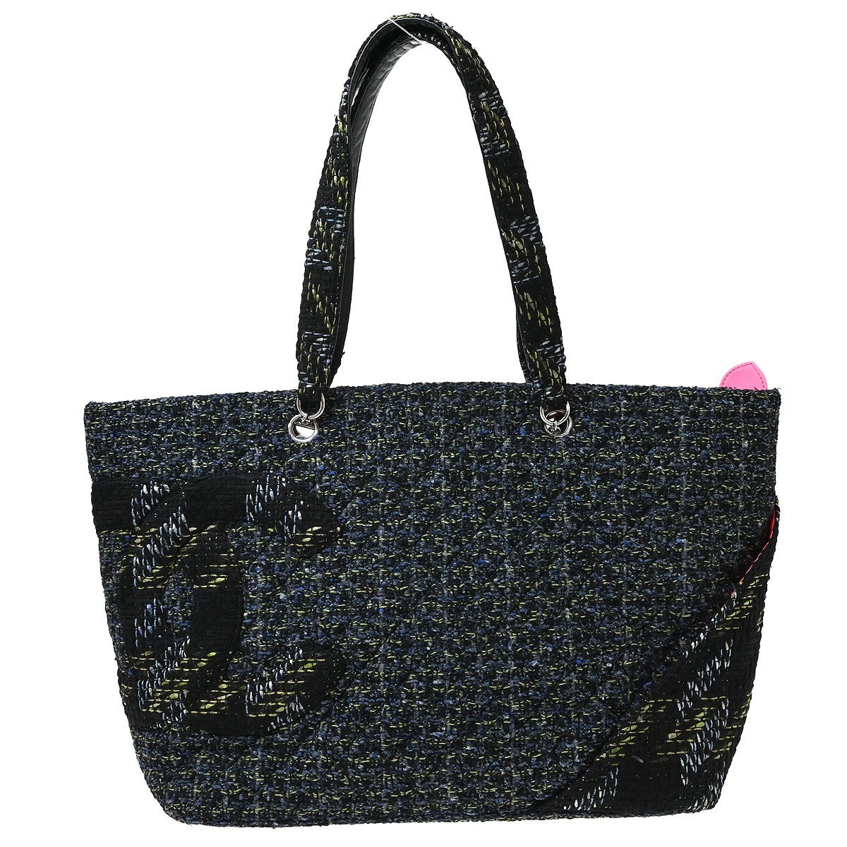 Chanel Black Tweed Cambon Ligne Tote Handbag