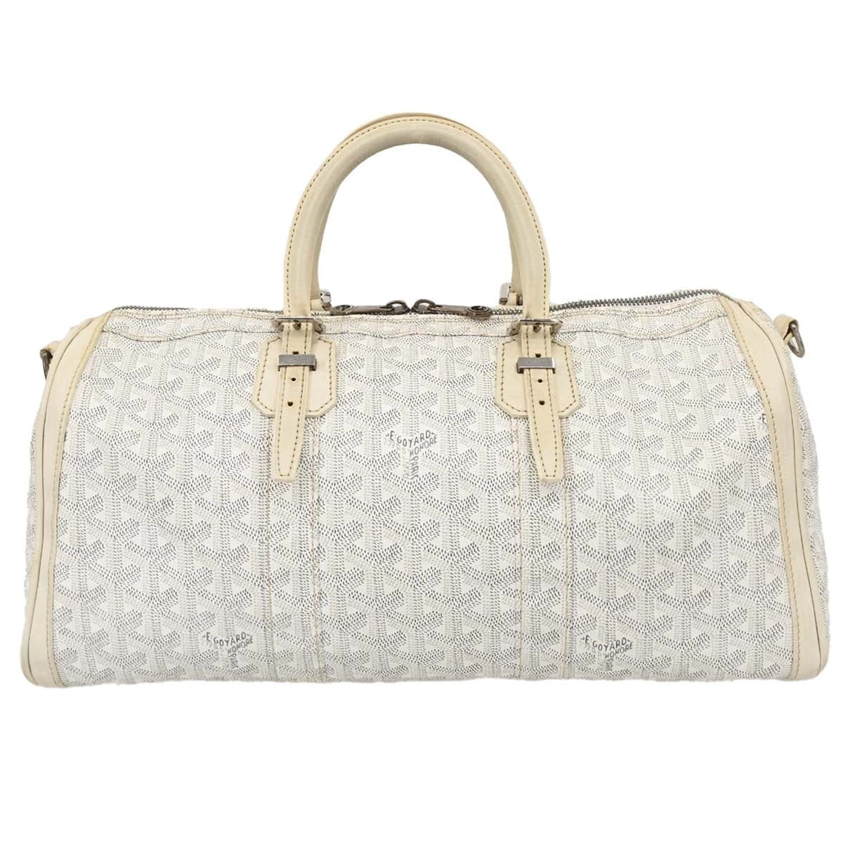 Goyard White Croisiere 40 Handbag