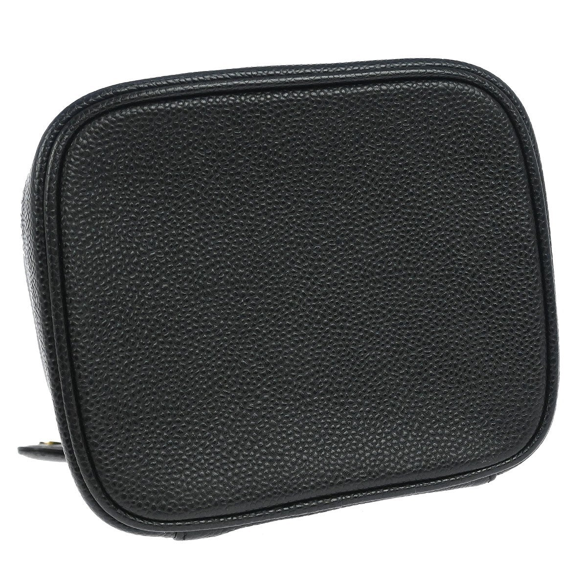 Chanel Black Calfskin Timeless Vanity Handbag