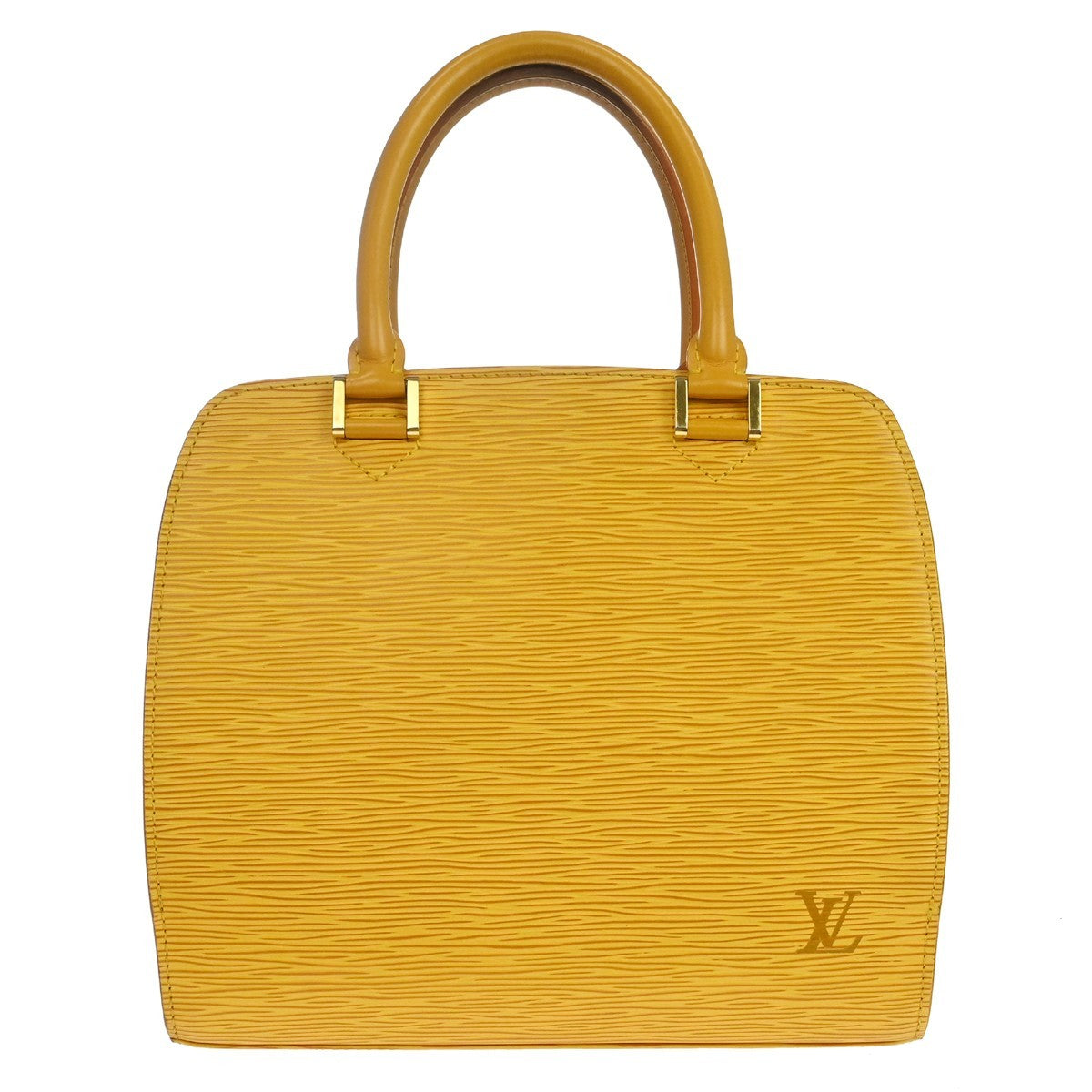 Louis Vuitton Yellow Epi Pont Neuf Handbag