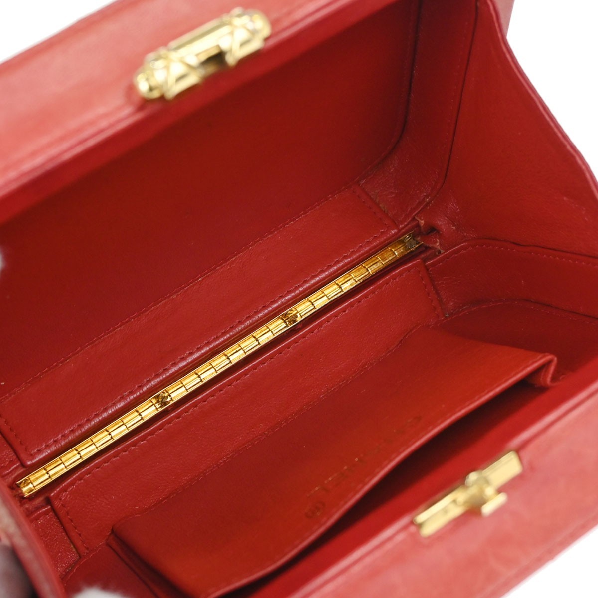 Chanel Red Lambskin Camera Bag Mini