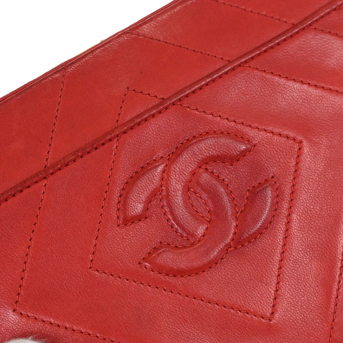 Chanel Red Lambskin Camera Bag Mini