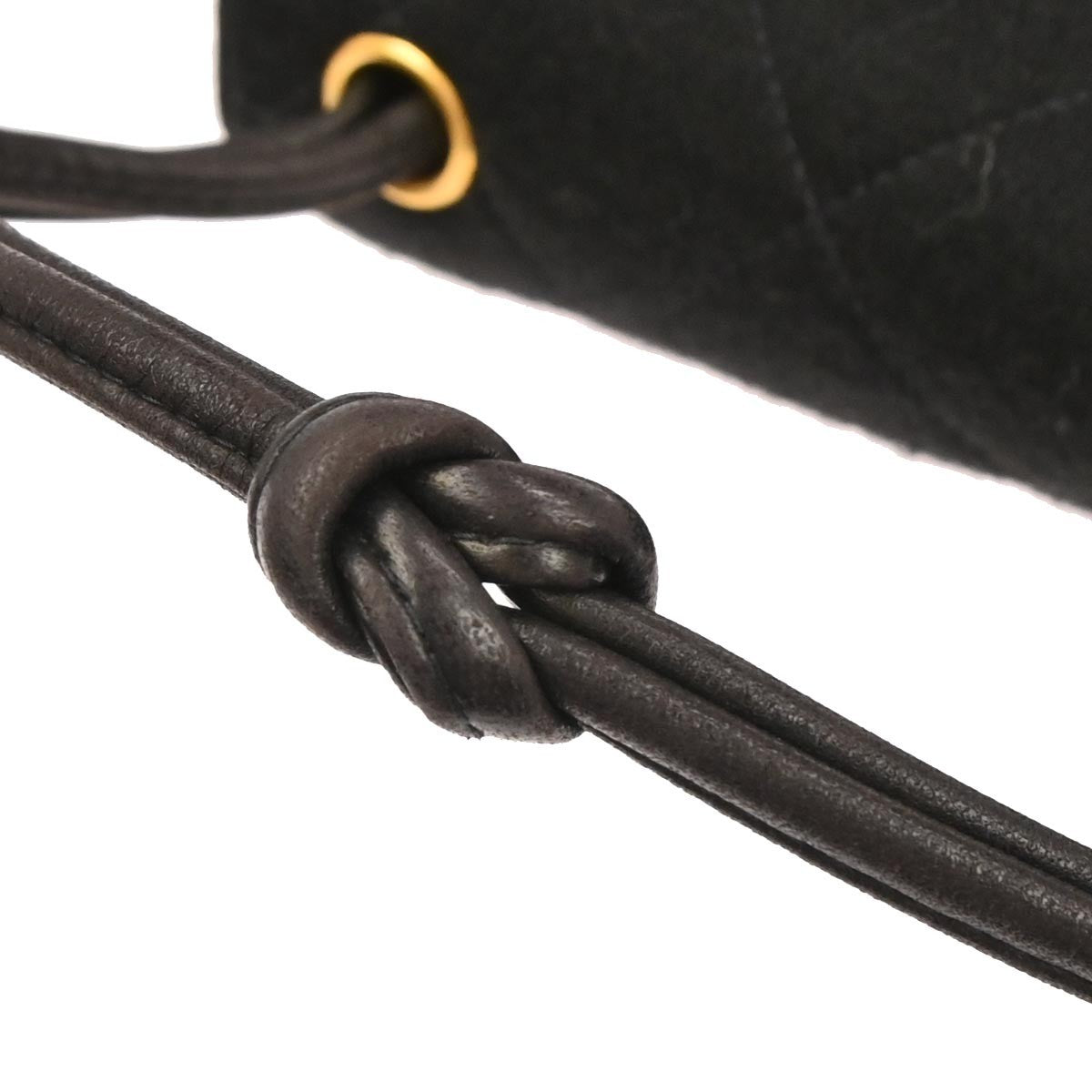 Chanel Black Cotton Mademoiselle Lock Handbag