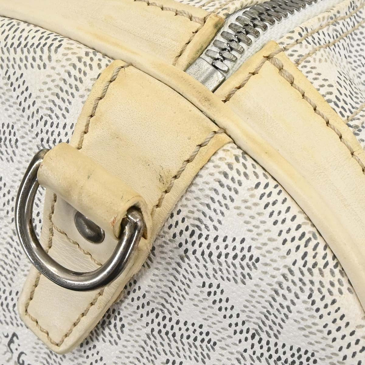 Goyard White Croisiere 40 Handbag