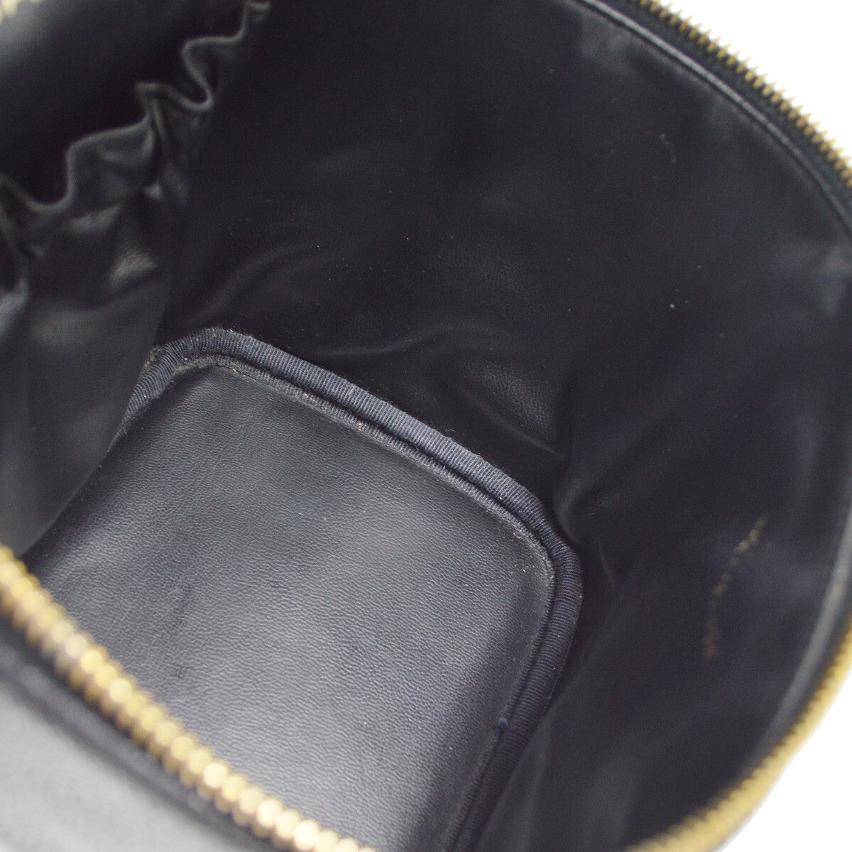 Chanel Black Calfskin Timeless Vanity Handbag