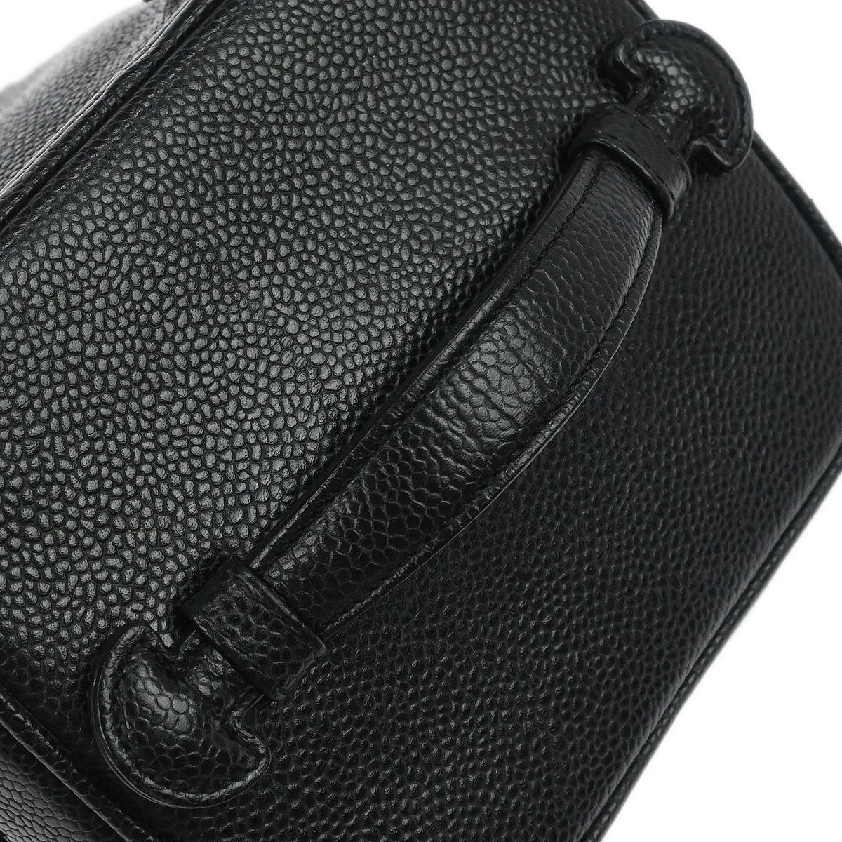 Chanel Black Calfskin Timeless Vanity Handbag