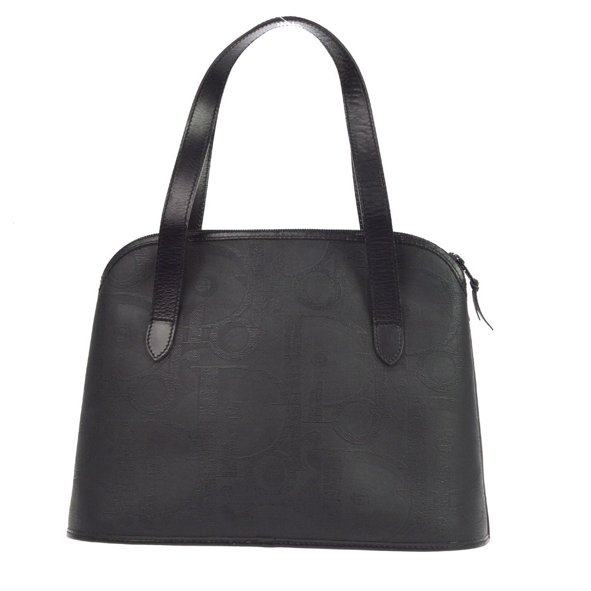 Christian Dior Black Leather Trotter Handbag