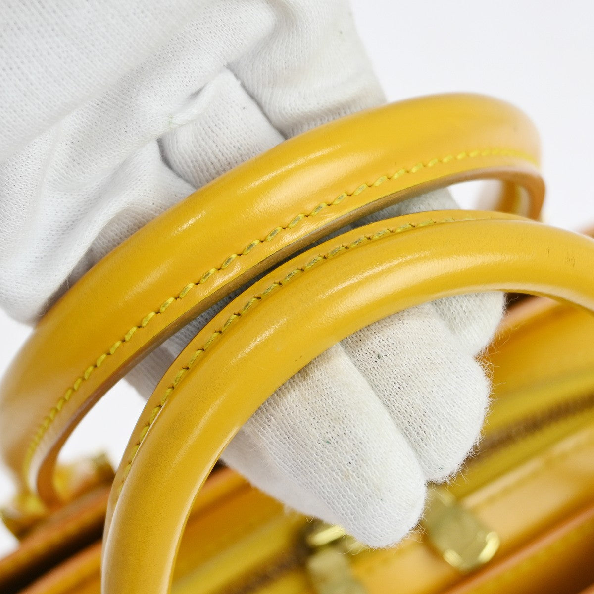 Louis Vuitton Yellow Epi Pont Neuf Handbag