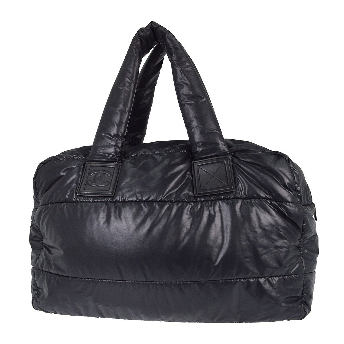 Chanel Black Nylon Coco Cocoon Hand Bag
