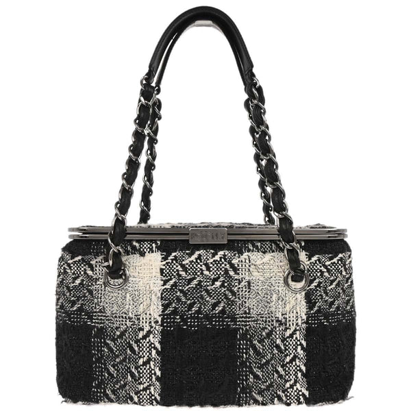 Chanel Black Tweed Vanity Handbag Box