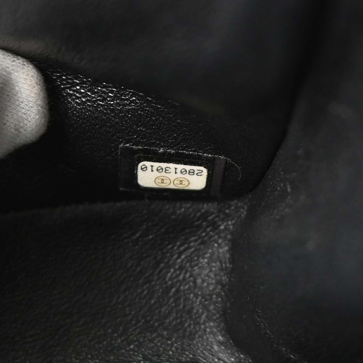 Chanel Black Lambskin Egyptian Medium Classic Double Flap Shoulder Bag