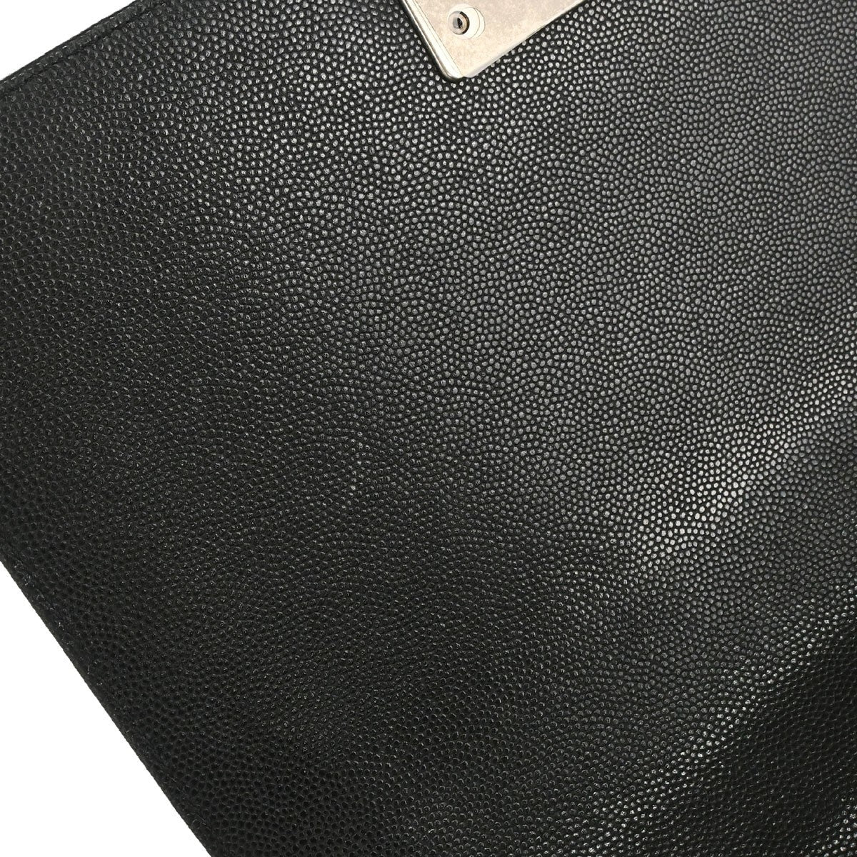 Chanel Boy Black Calfskin Medium Shoulder Bag