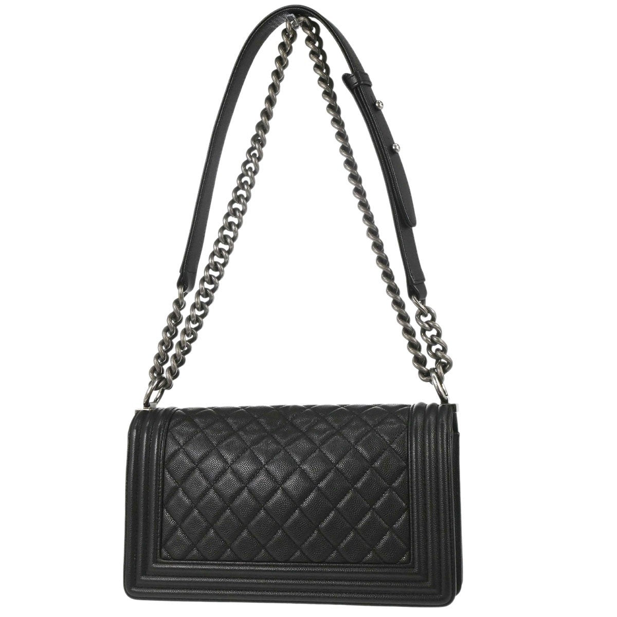 Chanel Boy Black Calfskin Medium Shoulder Bag