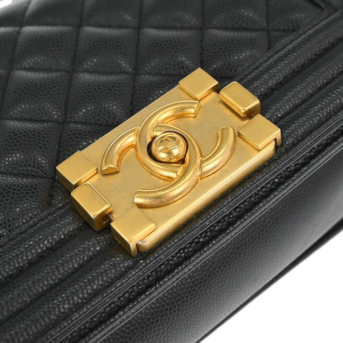 Chanel Boy Black Calfskin Small Chain Shoulder Bag