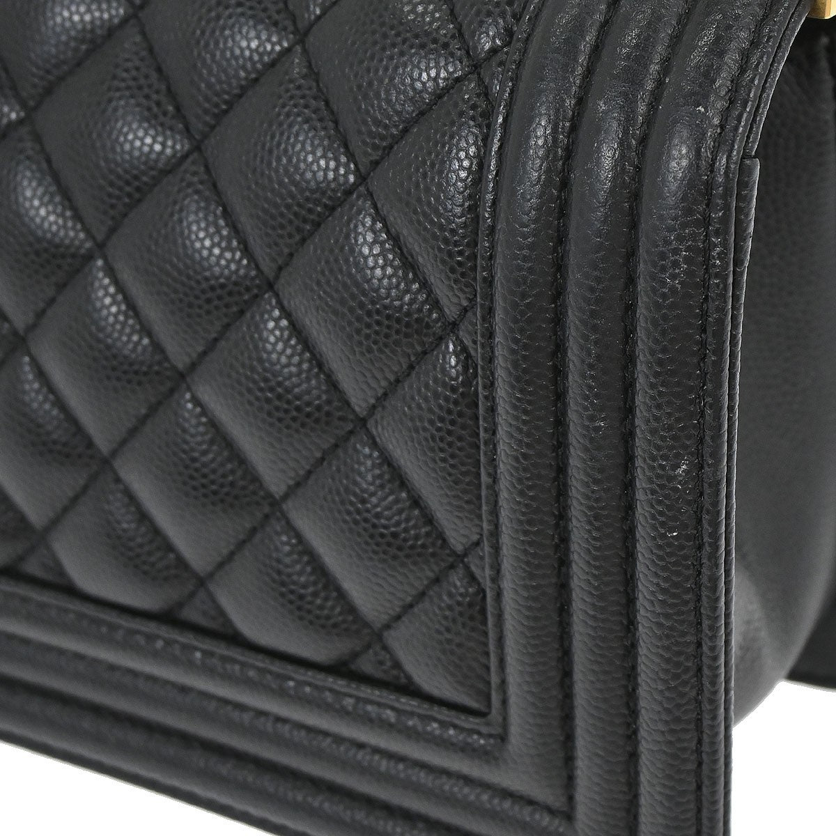 Chanel Boy Black Calfskin Small Chain Shoulder Bag