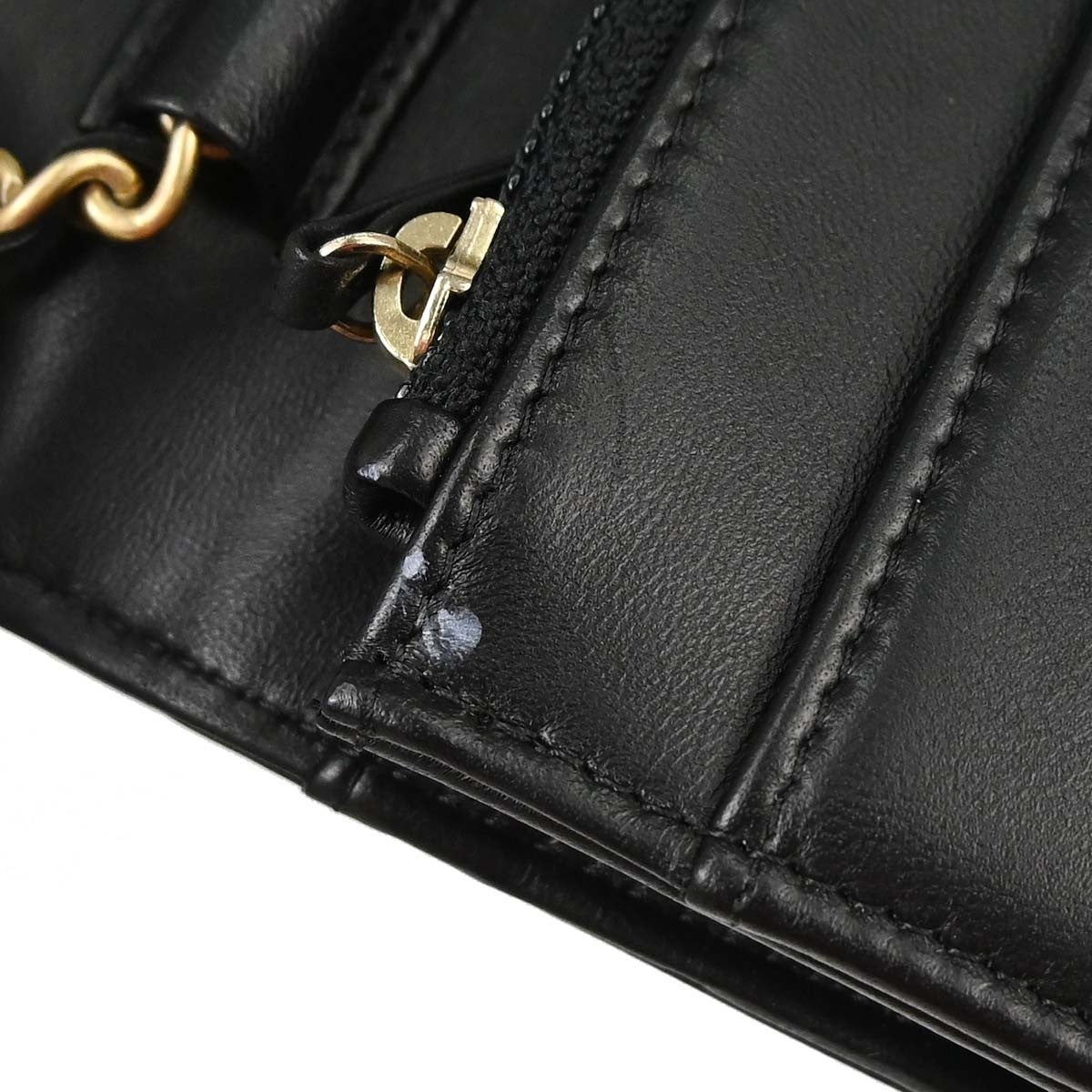 Chanel Boy Black Lambskin Wallet on Chain (WOC)