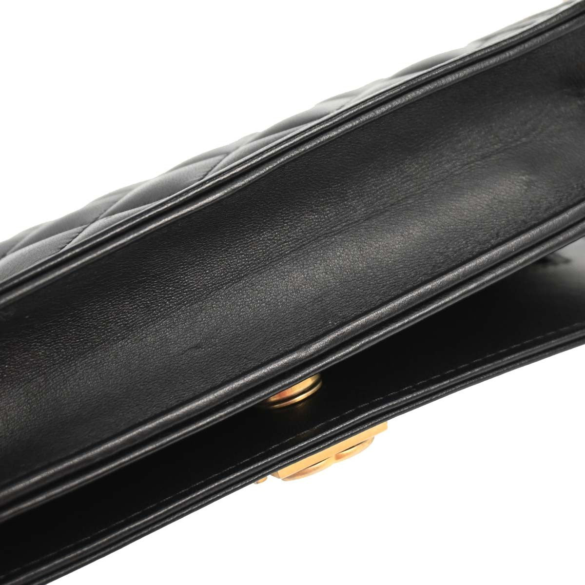 Chanel Boy Black Lambskin Wallet on Chain (WOC)