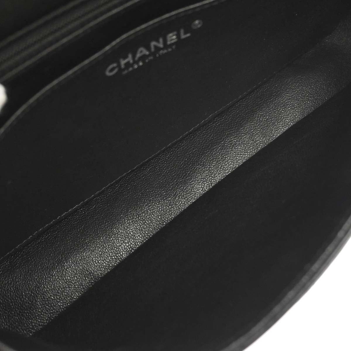 Chanel Black Lambskin Valentine Single Flap Shoulder Bag