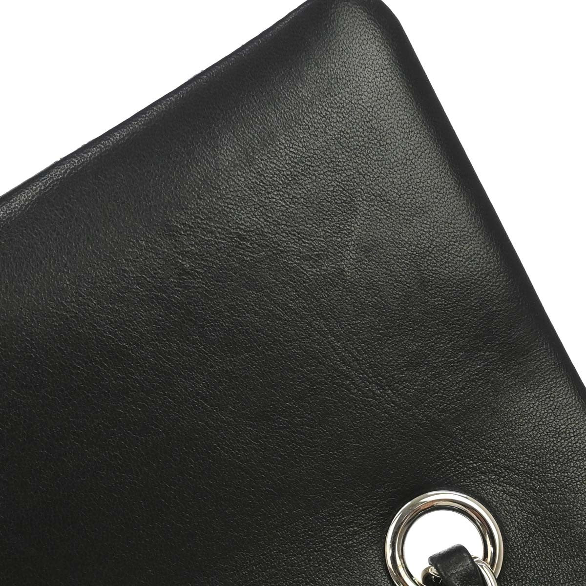 Chanel Black Lambskin Valentine Single Flap Shoulder Bag