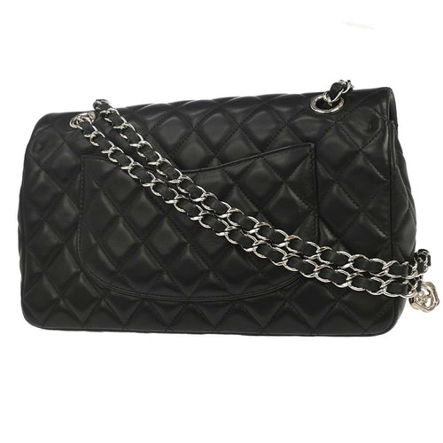 Chanel Black Lambskin Valentine Single Flap Shoulder Bag
