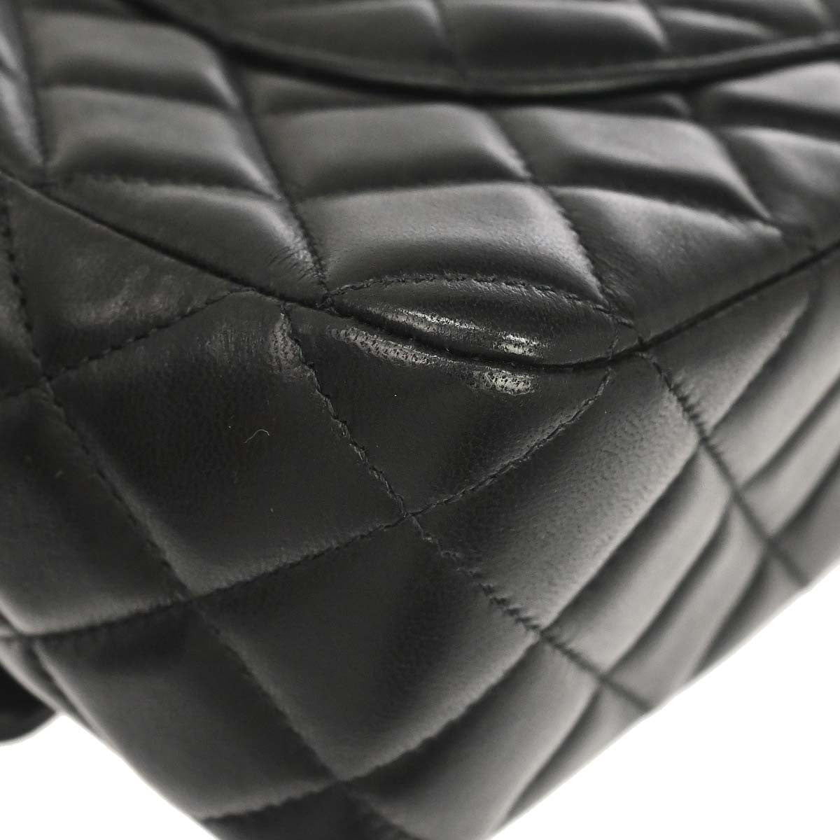 Chanel Black Lambskin Valentine Single Flap Shoulder Bag