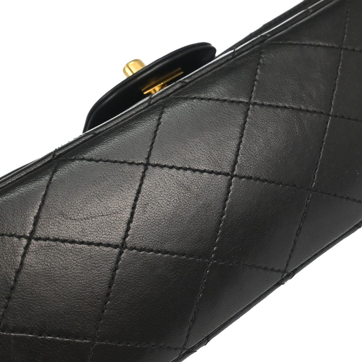 Chanel Black Lambskin Medium Classic Double Flap Shoulder Bag
