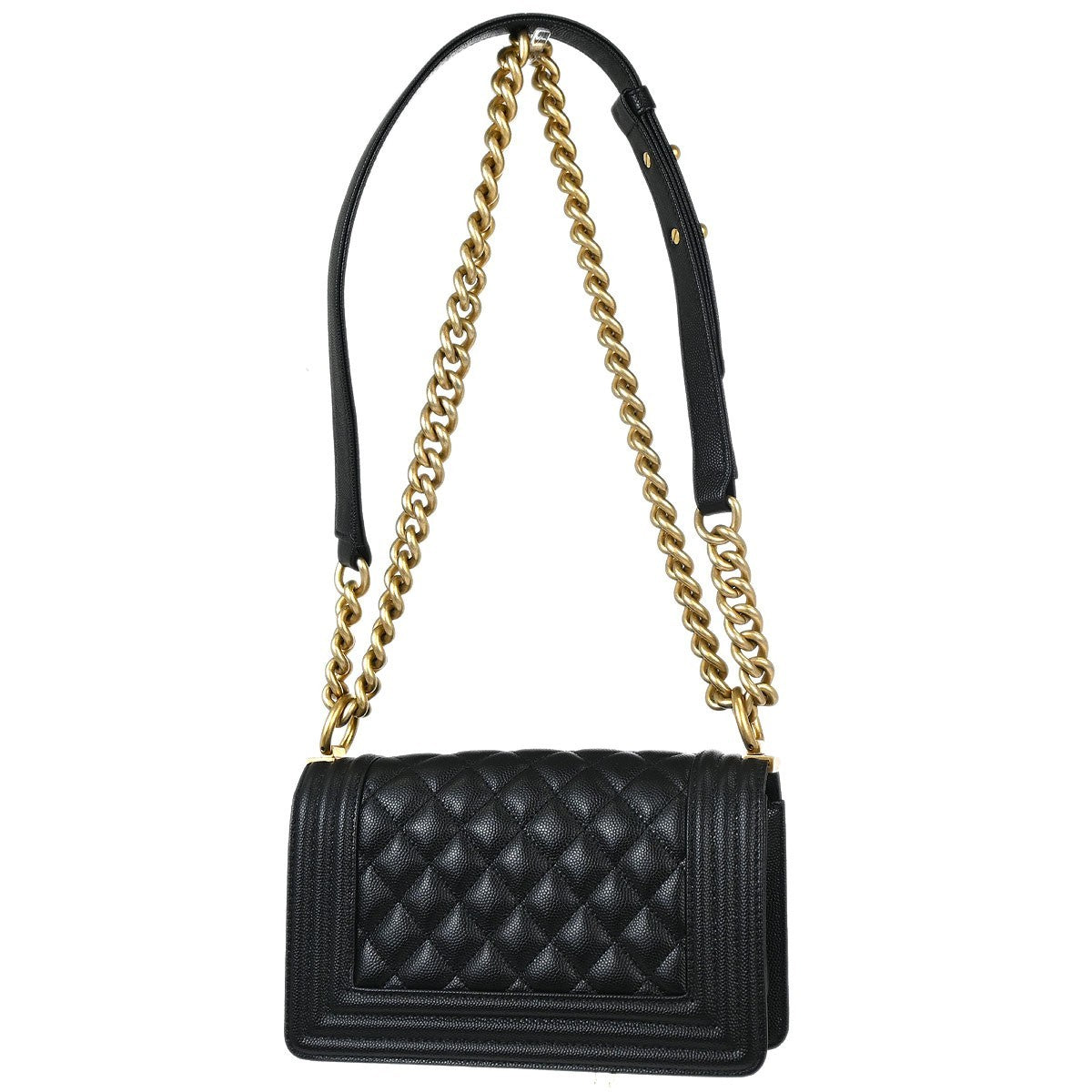 Chanel Boy Black Calfskin Small Chain Shoulder Bag