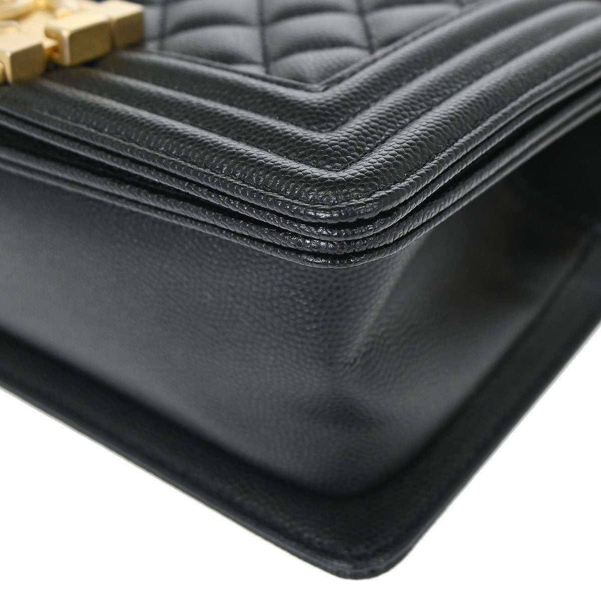 Chanel Boy Black Calfskin Small Chain Shoulder Bag