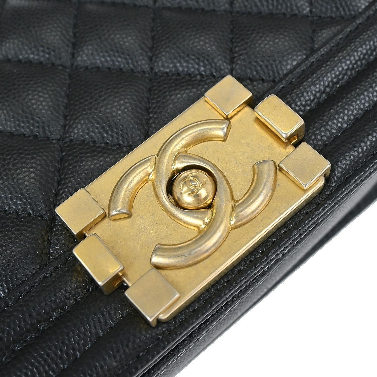 Chanel Boy Black Calfskin Small Chain Shoulder Bag