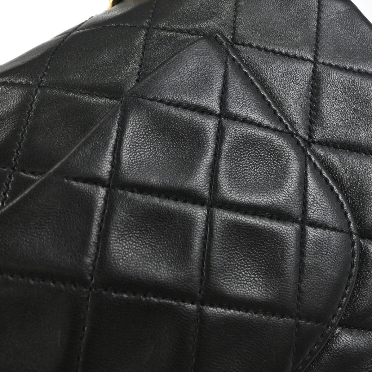 Chanel Black Lambskin Medium Classic Double Flap Shoulder Bag