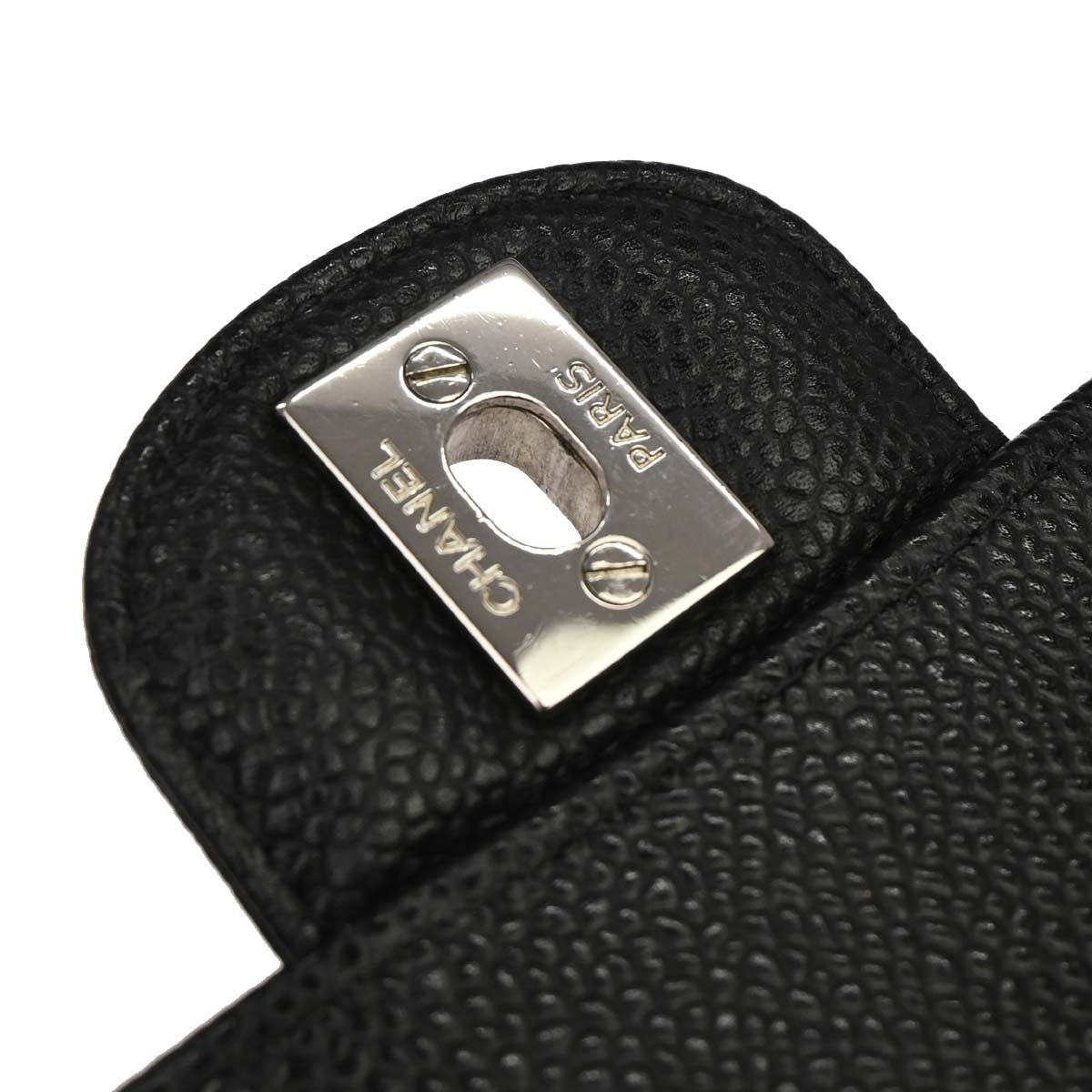 Chanel Black Calfskin Medium Classic Double Flap Shoulder Bag