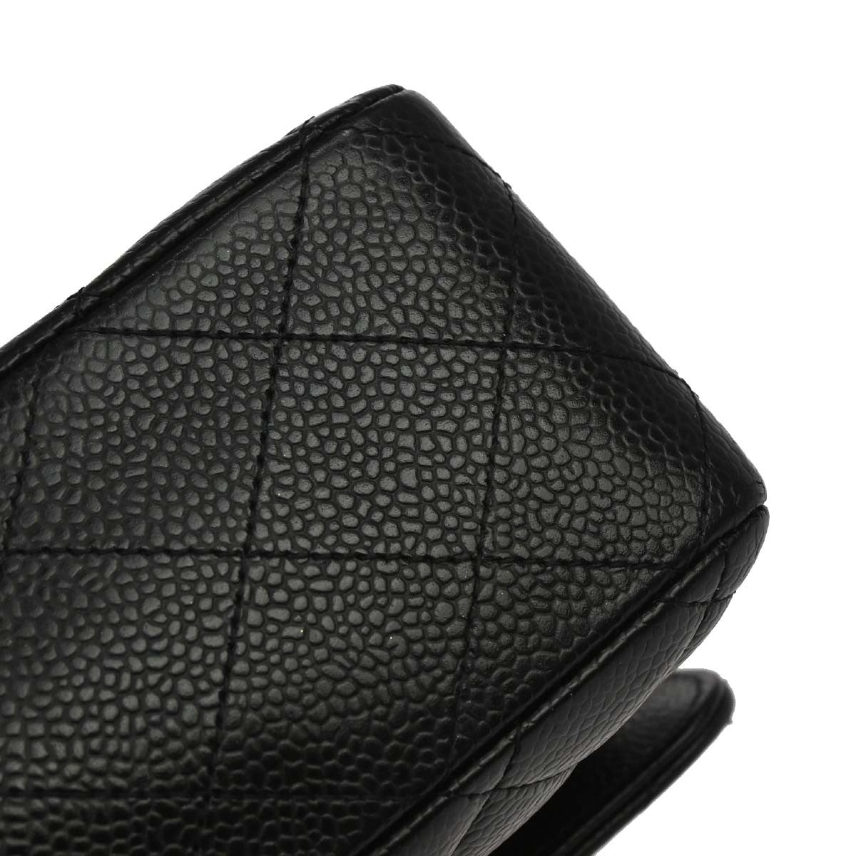 Chanel Black Calfskin Medium Classic Double Flap Shoulder Bag