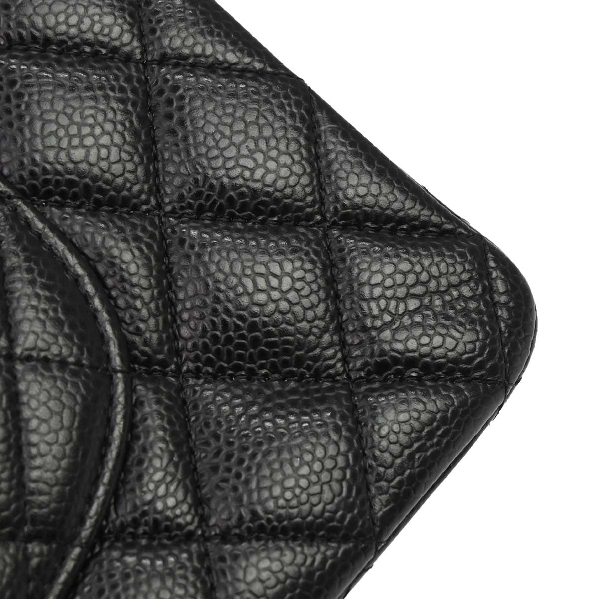 Chanel Black Calfskin Medium Classic Double Flap Shoulder Bag