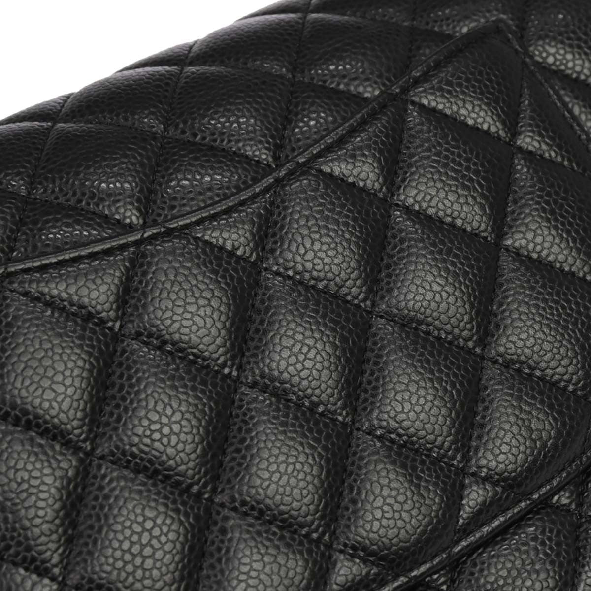 Chanel Black Calfskin Medium Classic Double Flap Shoulder Bag