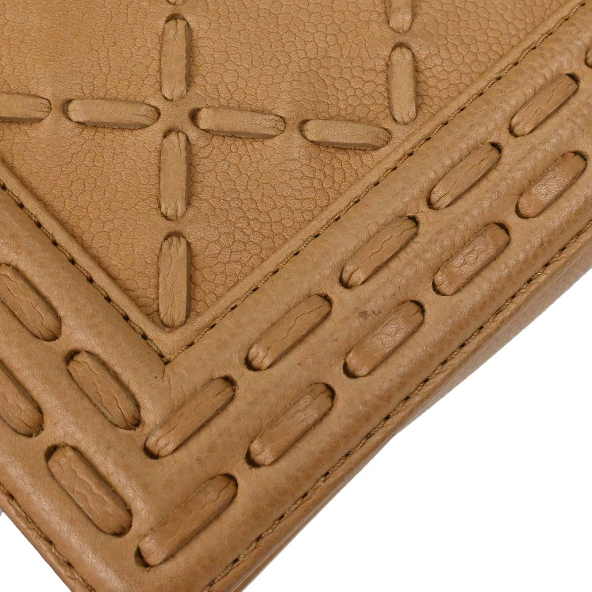 Chanel Boy Beige Calfskin Medium Chain Shoulder Bag